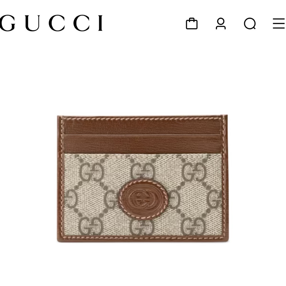Gucci GG Supreme Card Case